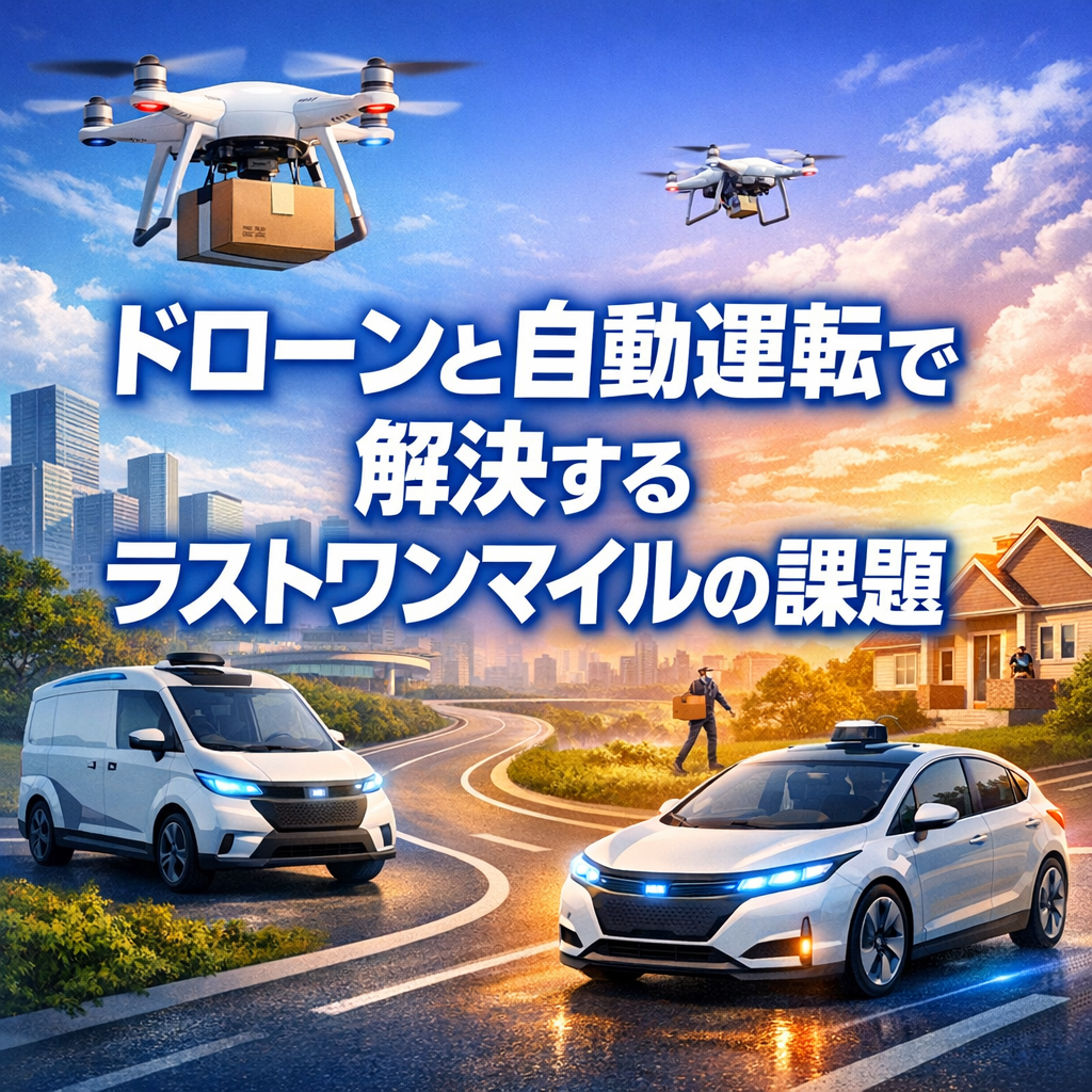 ドローンと自動運転で解決するラストワンマイルの課題