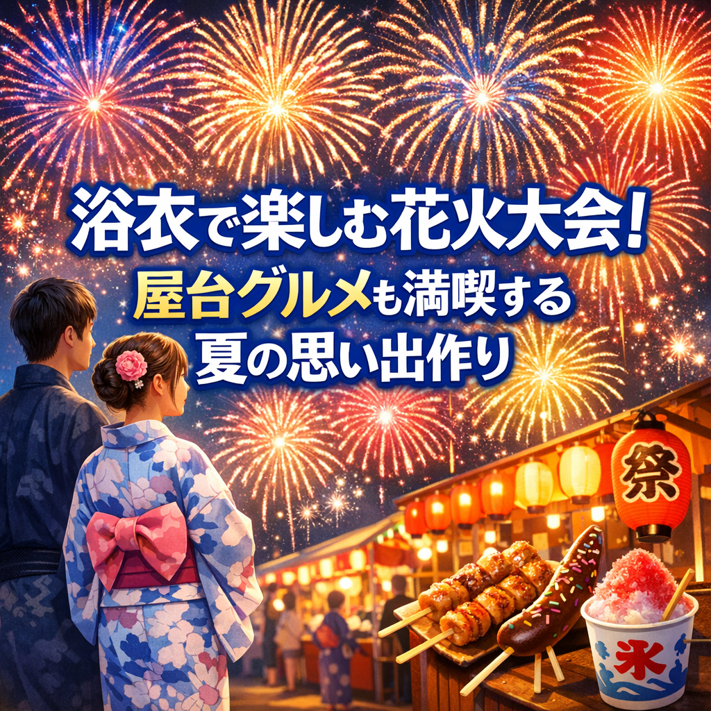 浴衣で楽しむ花火大会！屋台グルメも満喫する夏の思い出作り
