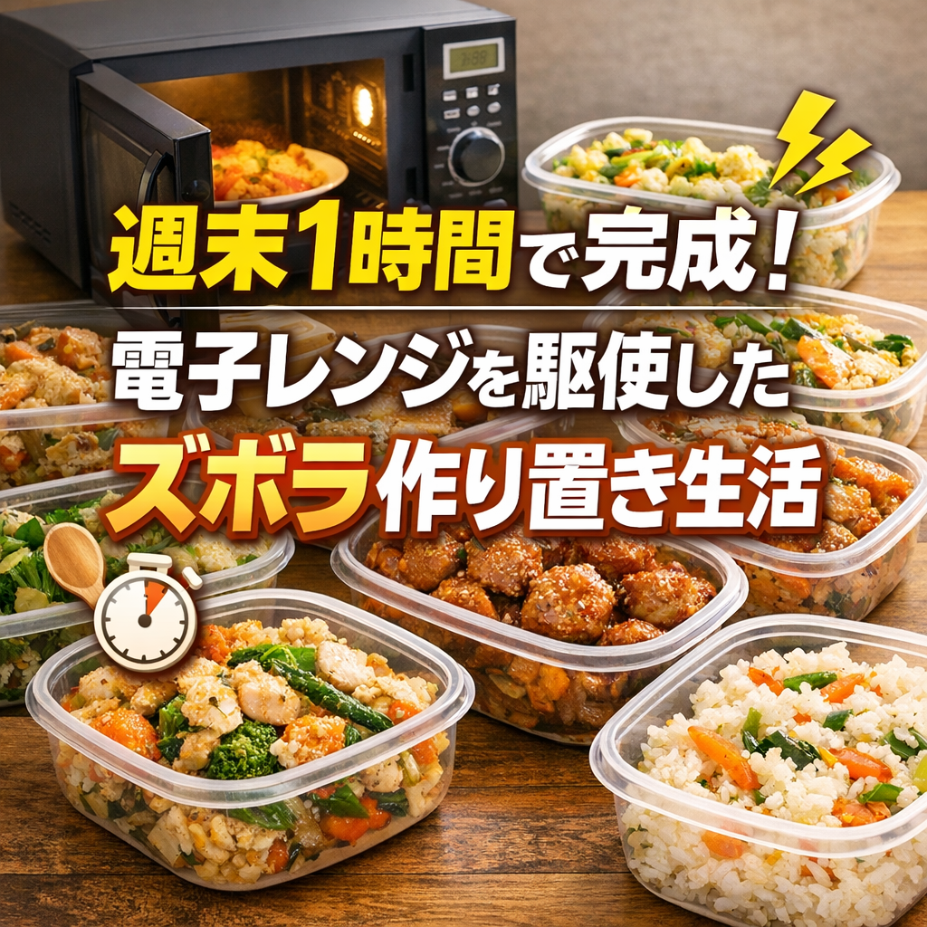 週末1時間で完成！電子レンジを駆使したズボラ作り置き生活